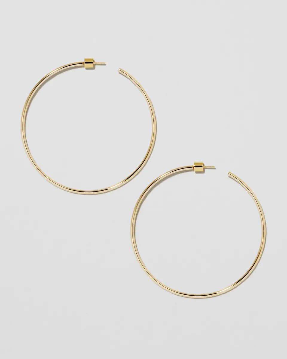 Jennifer Fisher Jennifer Fisher 2.5 Thread Hoops | Thumbnail 2 Jennifer Fisher Jennifer Fisher 2.5 Thread Hoops | Thumbnail 2