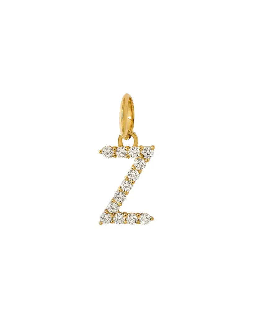 Jennifer Fisher Jennifer Fisher Medium Floating Diamond Minimal Block Letter Z
