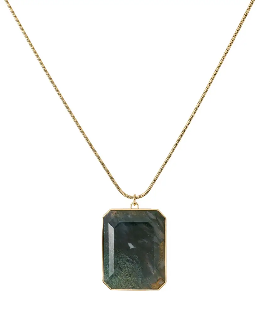 Jennifer Fisher Jennifer Fisher Semi-Precious Emerald Chain Necklace