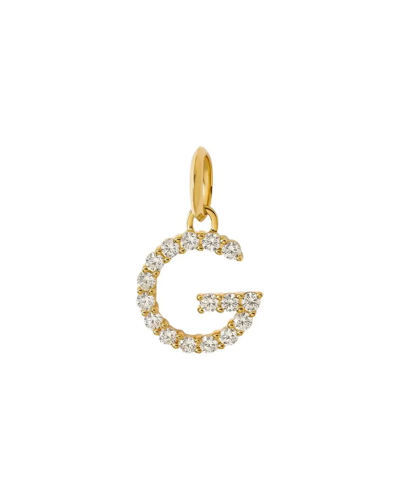 Jennifer Fisher Jennifer Fisher Medium Floating Diamond Minimal Block Letter G