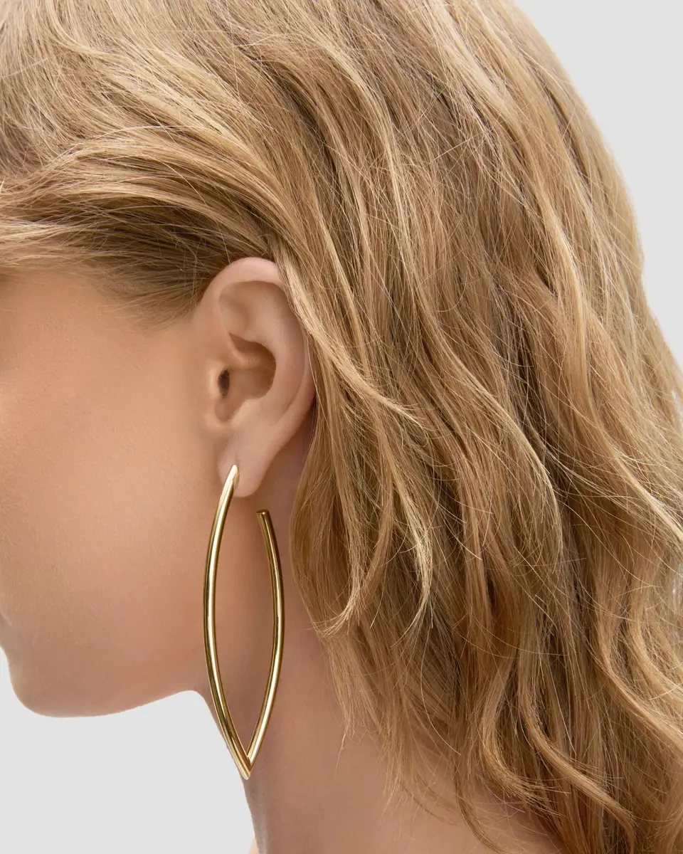 Jennifer Fisher Jennifer Fisher Large Marquise Hoops | Thumbnail 2 Jennifer Fisher Jennifer Fisher Large Marquise Hoops | Thumbnail 2