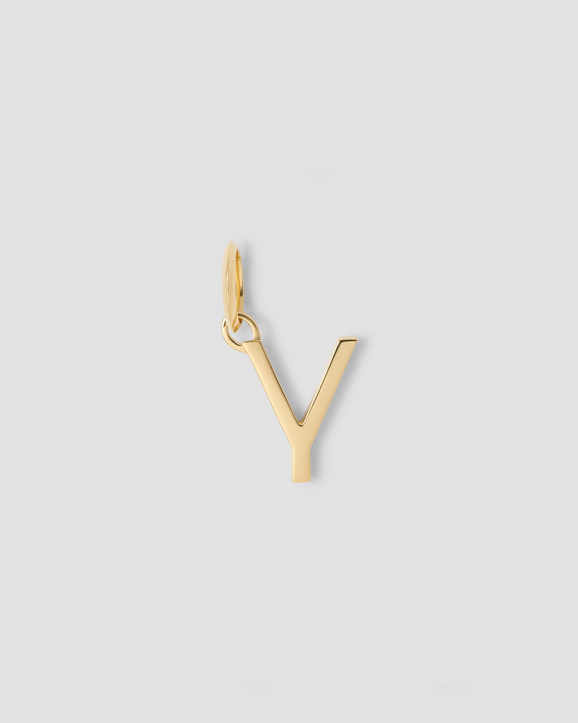 Jennifer Fisher Jennifer Fisher Minimal Block Letter Charm in 14K Yellow Gold Y