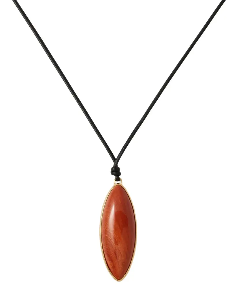 Jennifer Fisher Jennifer Fisher Semi-Precious Dagger Leather Cord Necklace