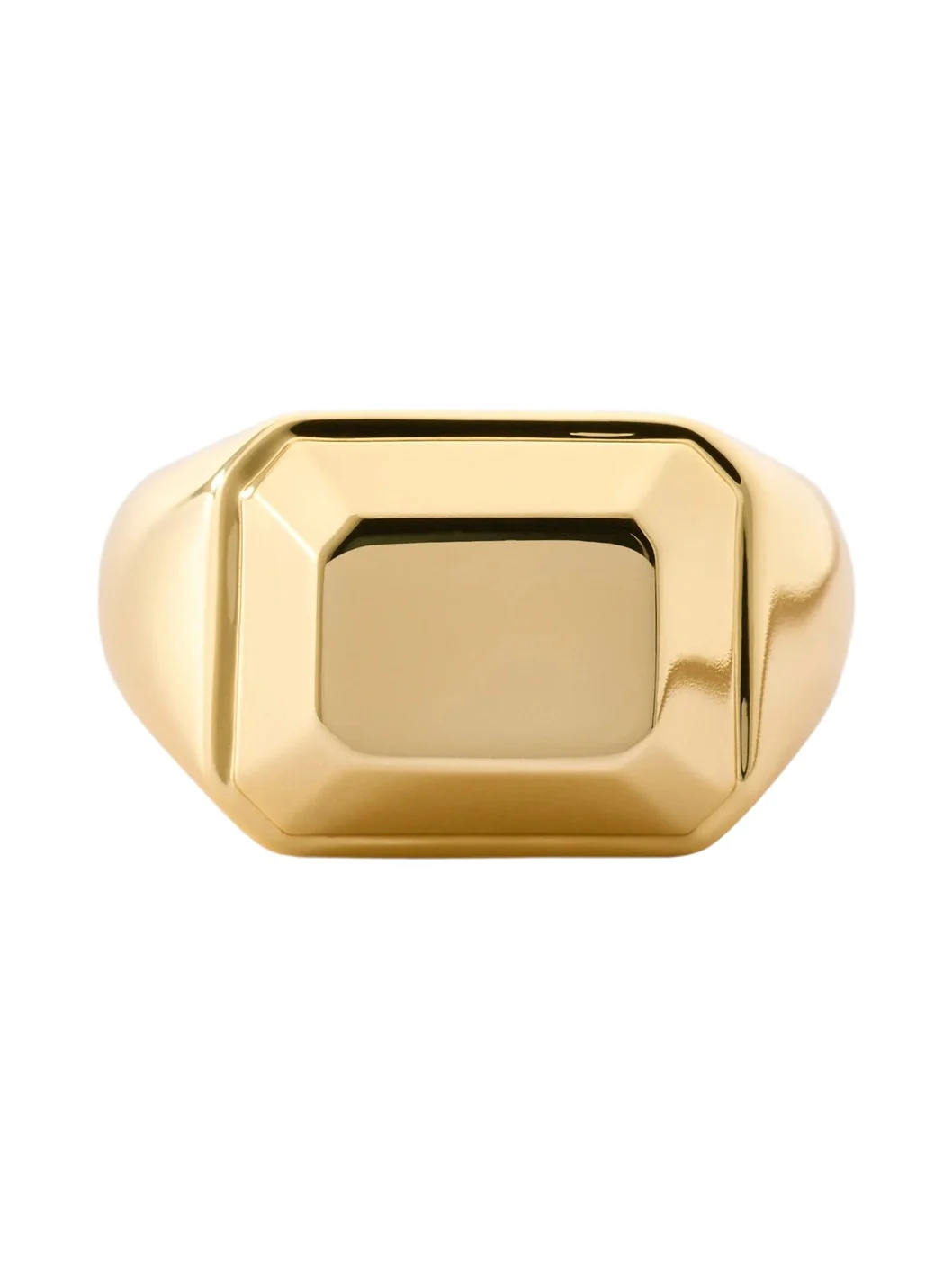 Jennifer Fisher Small Metal Emerald Signet Ring 5