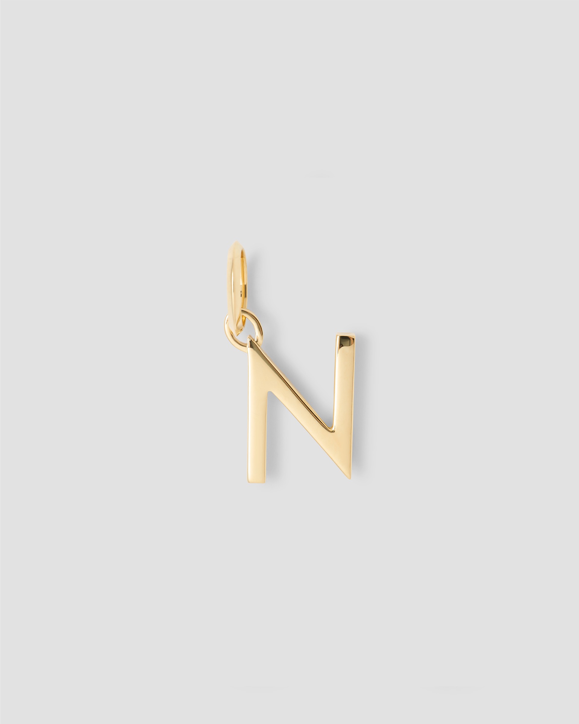 Jennifer Fisher Jennifer Fisher Minimal Block Letter Charm in 14K Yellow Gold N