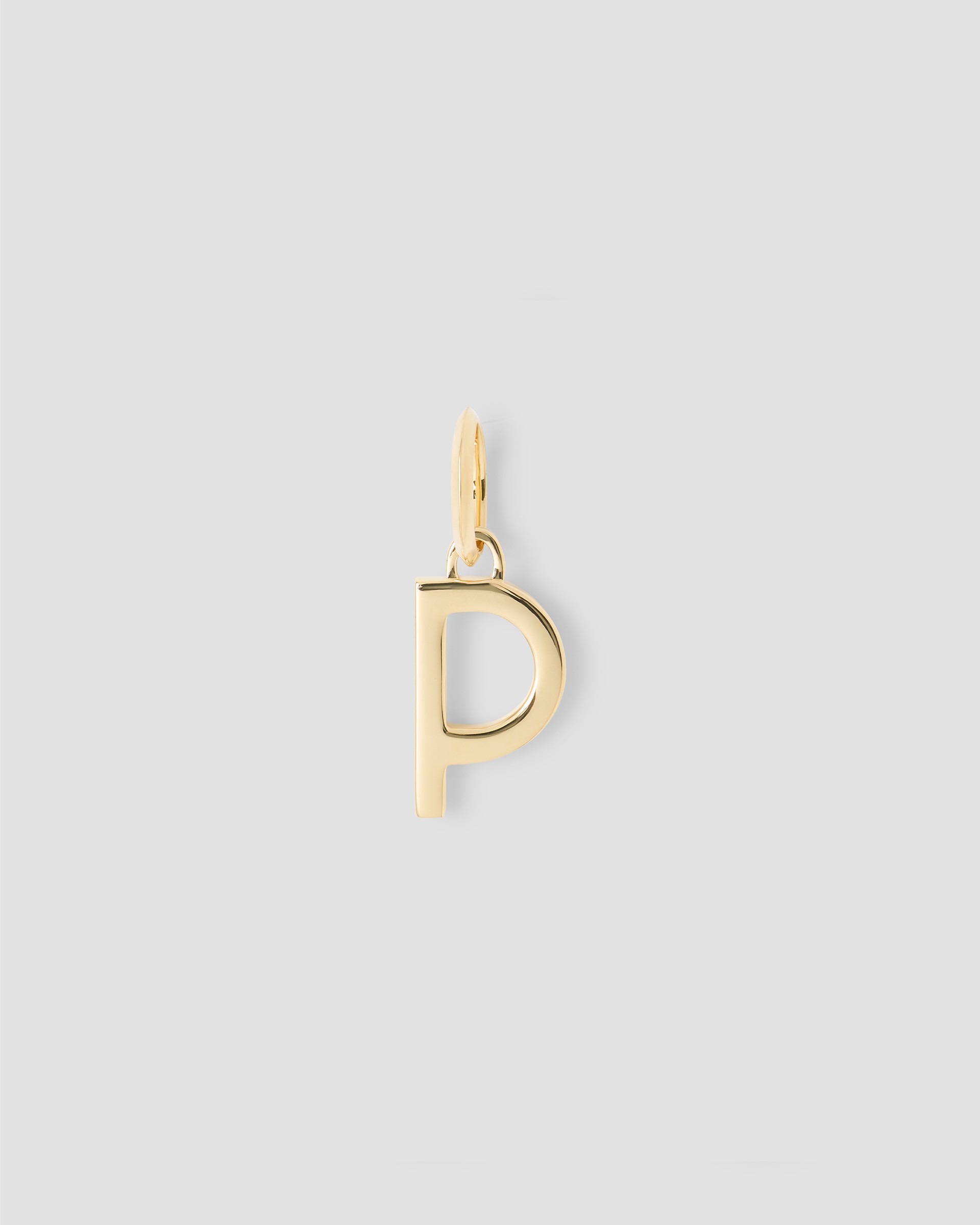 Jennifer Fisher Jennifer Fisher Minimal Block Letter Charm in 14K Yellow Gold P