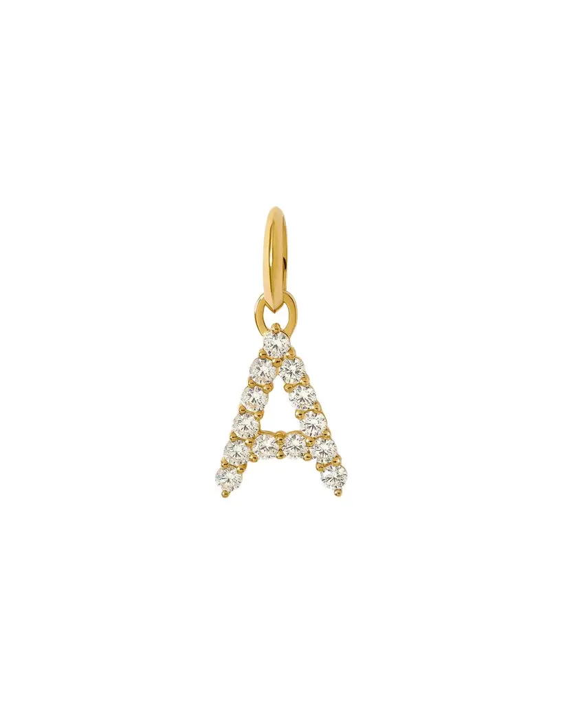 Jennifer Fisher Jennifer Fisher Medium Floating Diamond Minimal Block Letter A