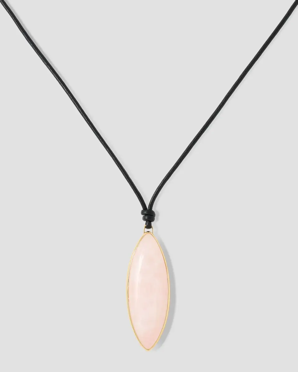 Jennifer Fisher Semi-Precious Dagger Leather Cord Necklace Jennifer Fisher Semi-Precious Dagger Leather Cord Necklace