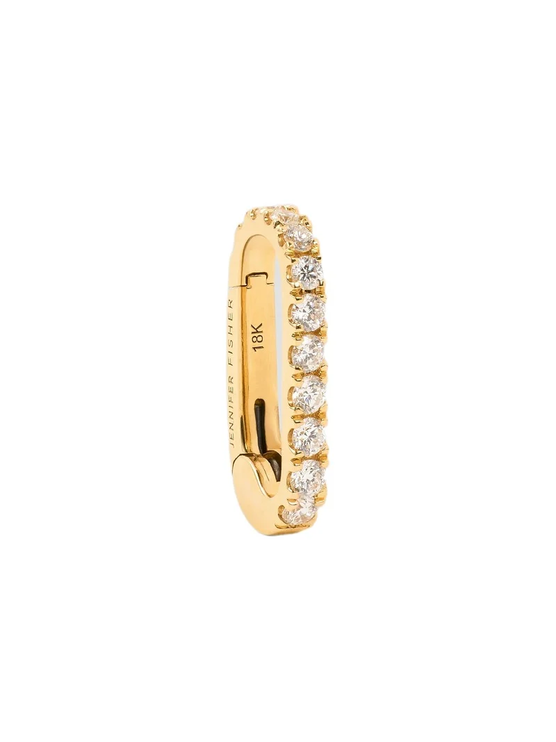 Jennifer Fisher Jennifer Fisher Fisher Link Charm Clasp 18K Yellow Gold With Pavé
