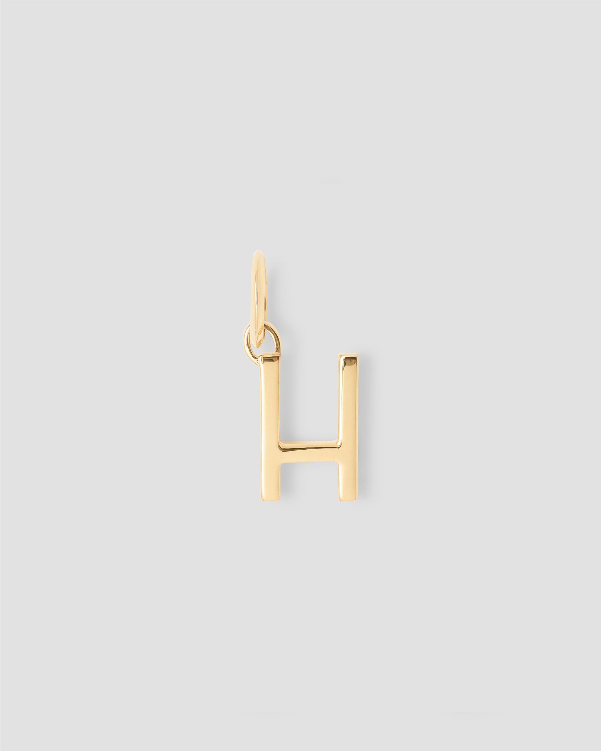 Jennifer Fisher Jennifer Fisher Minimal Block Letter Charm in 14K Yellow Gold H