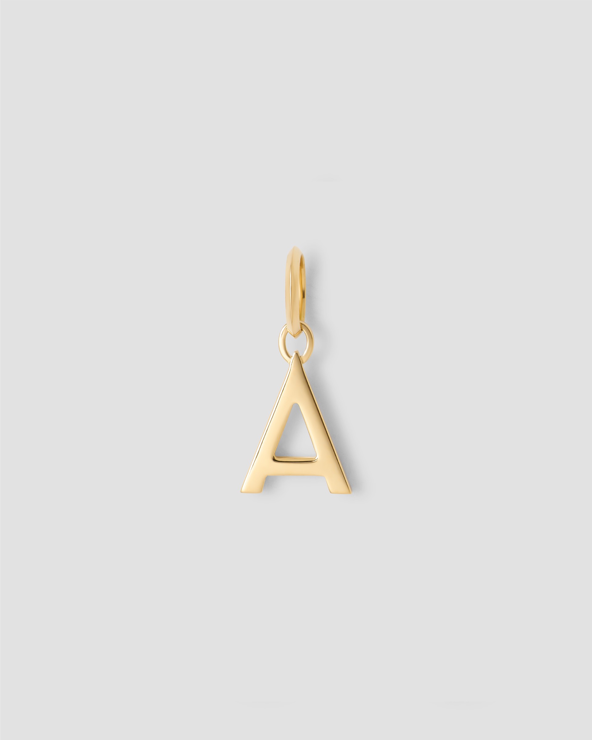 Jennifer Fisher Jennifer Fisher Minimal Block Letter Charm in 14K Yellow Gold A