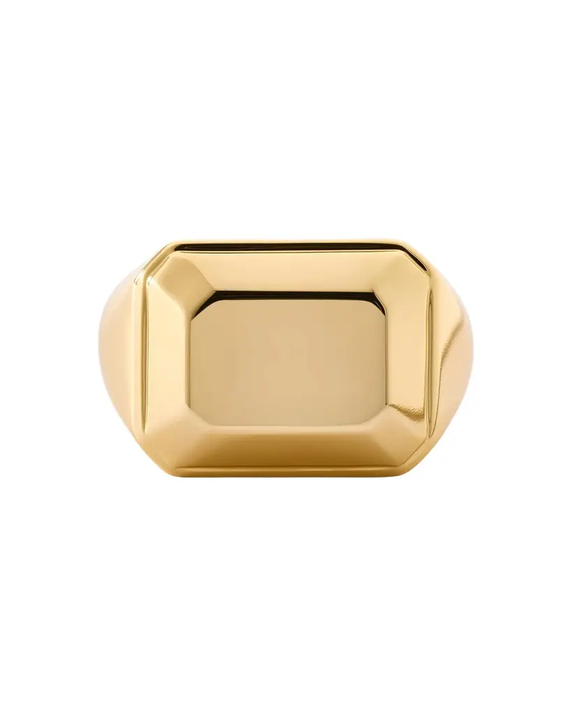 Jennifer Fisher Jennifer Fisher Metal Emerald Signet Ring 6