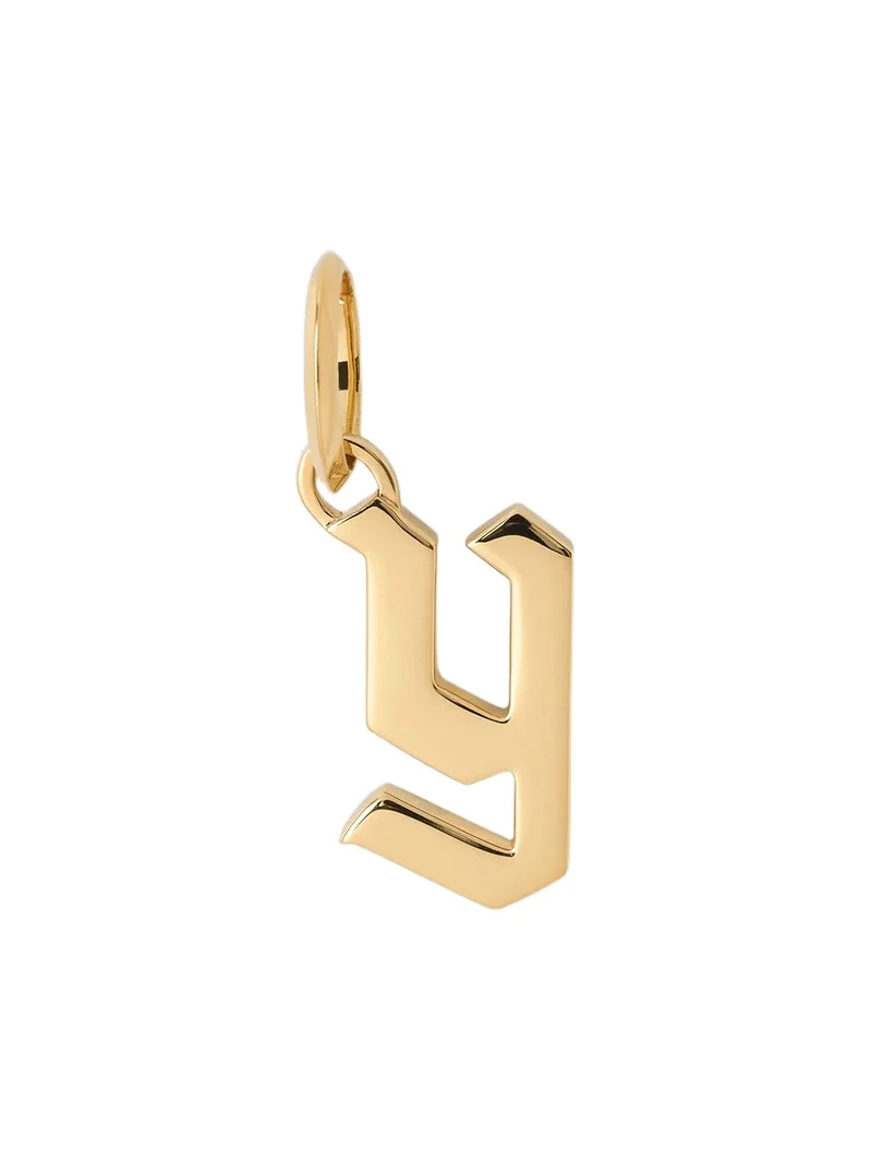 Jennifer Fisher Jennifer Fisher Lower Case Gothic Letter Charm in 14K Yellow Gold Y