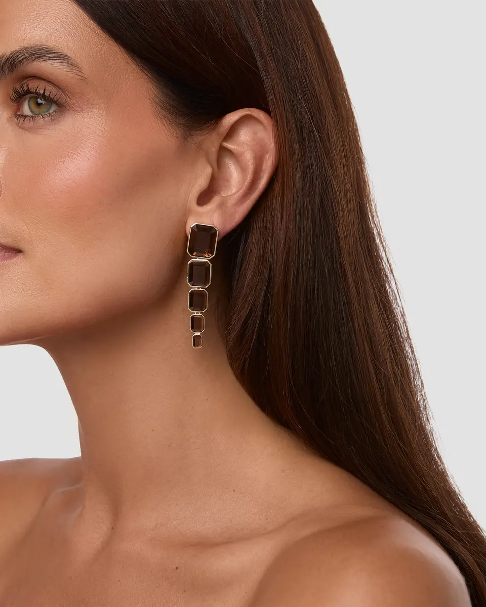 Jennifer Fisher Jennifer Fisher Semi-Precious Emerald Drop Earrings | Thumbnail 2