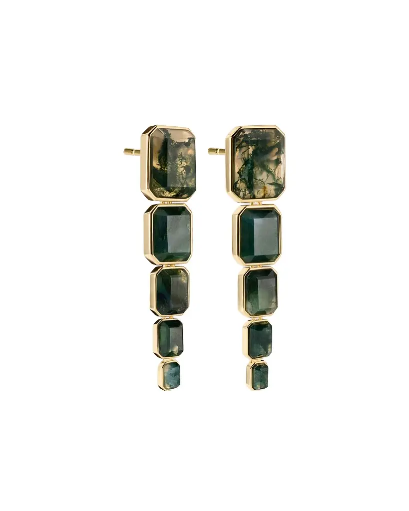 Jennifer Fisher Jennifer Fisher Semi-Precious Emerald Drop Earrings