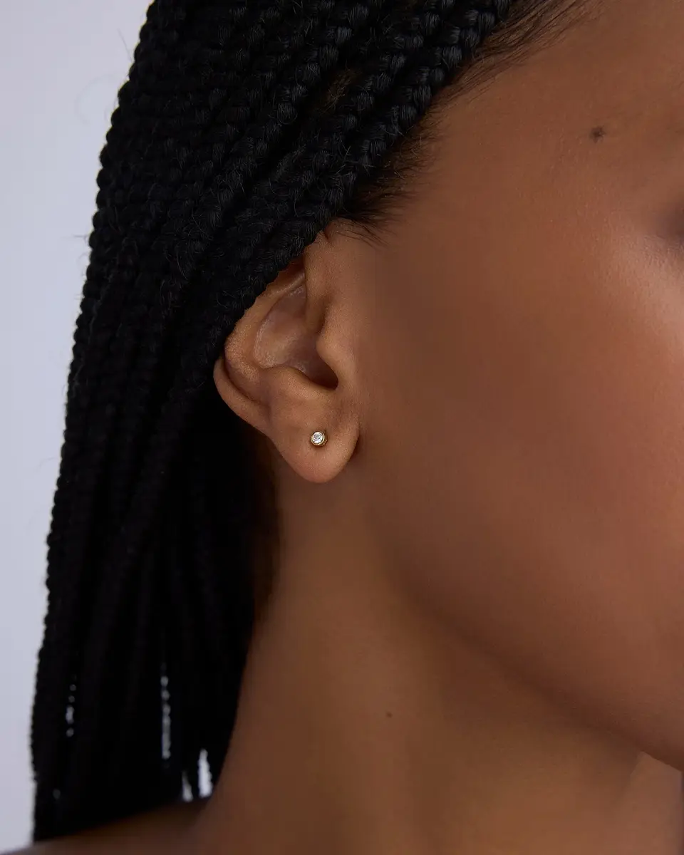 Jennifer Fisher Jennifer Fisher Diamond Stud Earring in | Thumbnail 2 Jennifer Fisher Jennifer Fisher Diamond Stud Earring in | Thumbnail 2