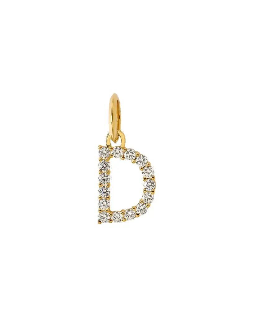 Jennifer Fisher Jennifer Fisher Medium Floating Diamond Minimal Block Letter D