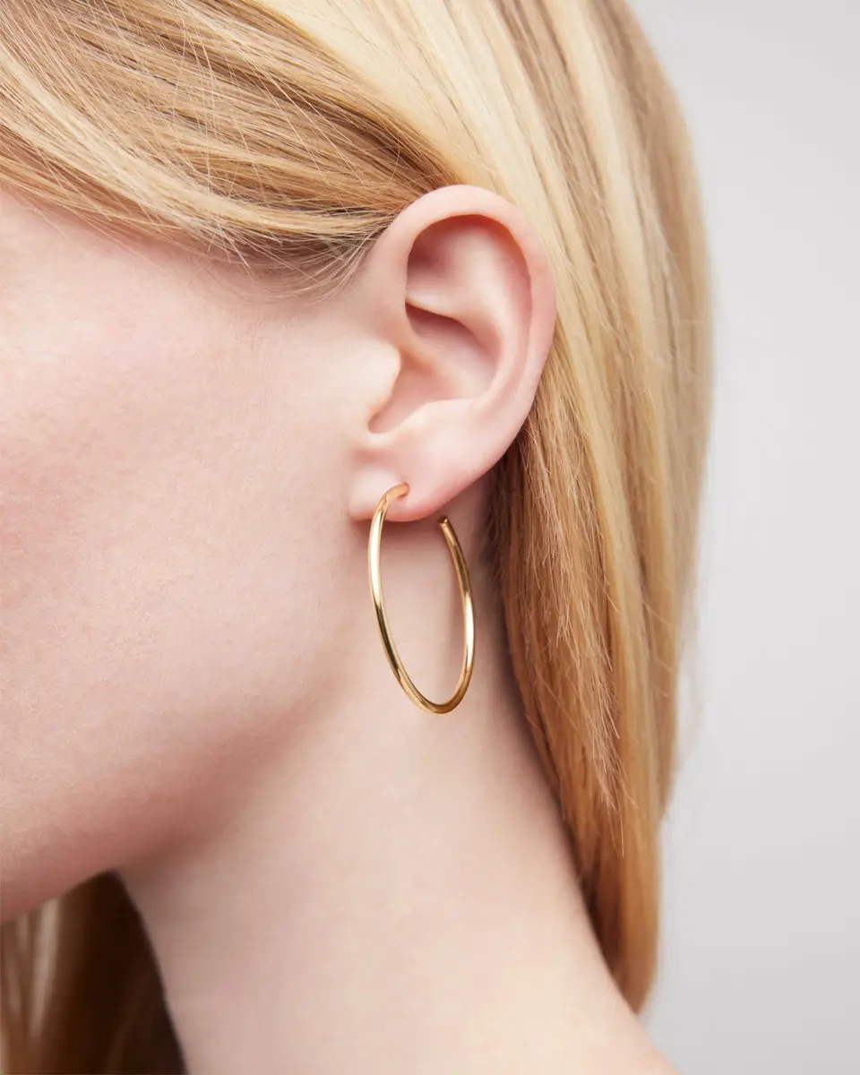Jennifer Fisher Jennifer Fisher 1.5 Thread Baby Hoops | Thumbnail 2