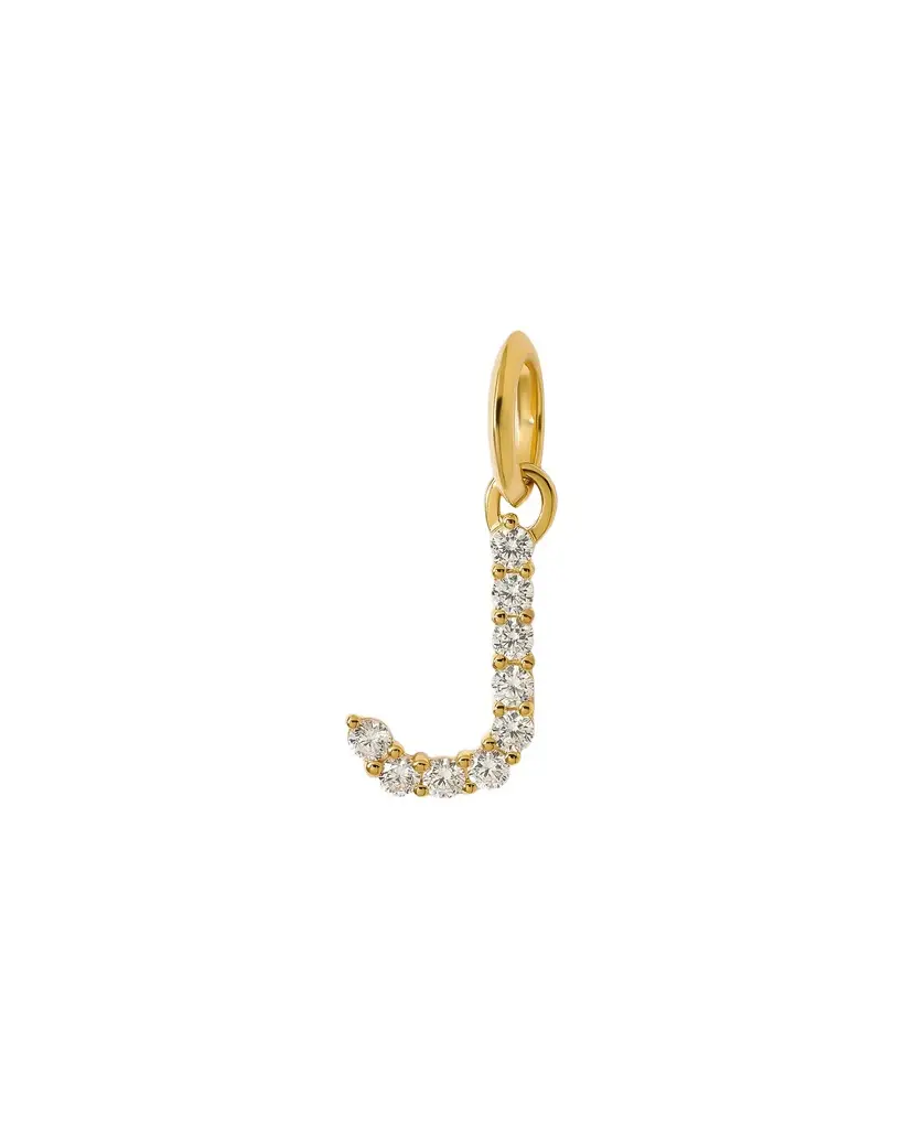Jennifer Fisher Jennifer Fisher Medium Floating Diamond Minimal Block Letter J