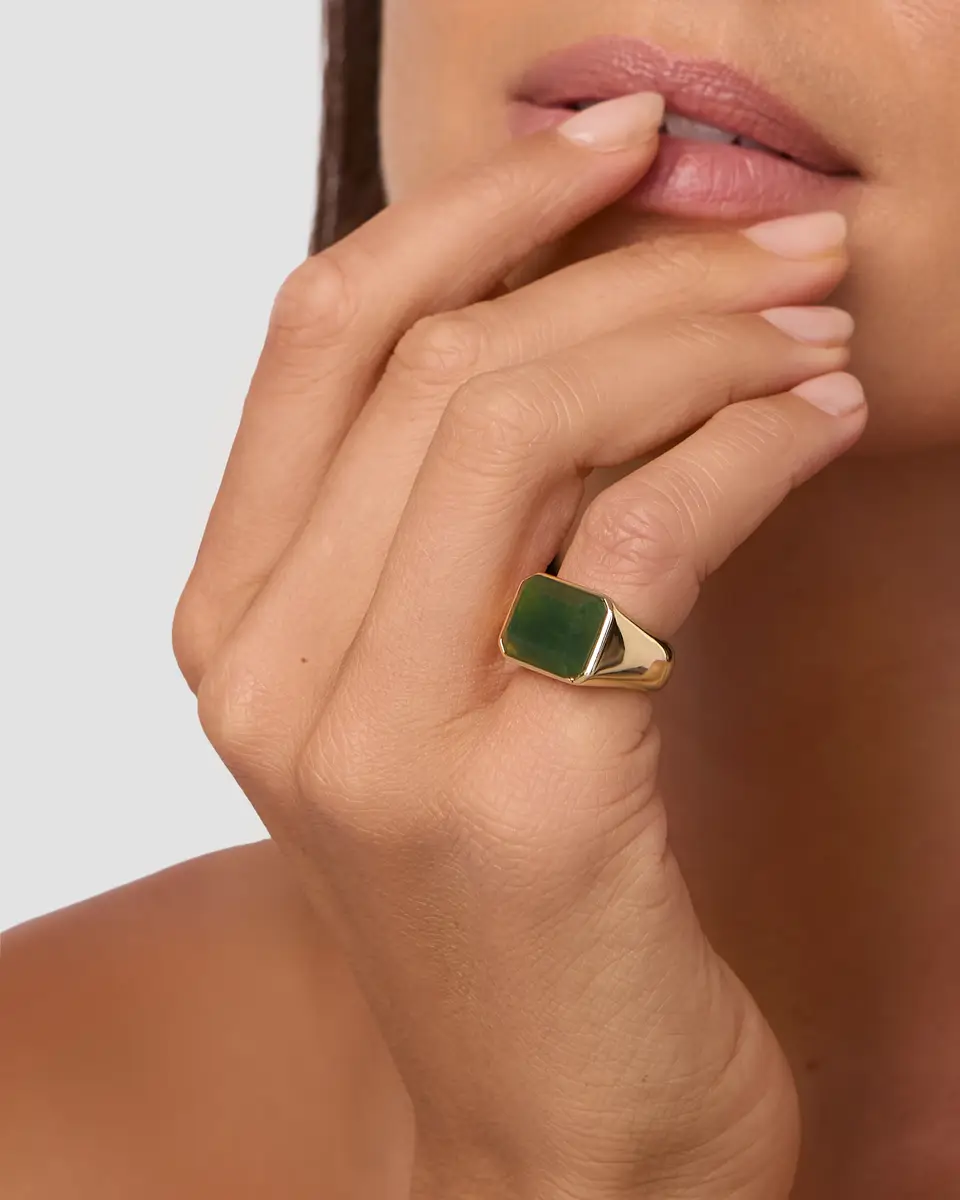 Jennifer Fisher Jennifer Fisher Small Semi-Precious Emerald Signet Ring Smoky Quartz / 6 | Thumbnail 2 Jennifer Fisher Jennifer Fisher Small Semi-Precious Emerald Signet Ring Smoky Quartz / 6 | Thumbnail 2
