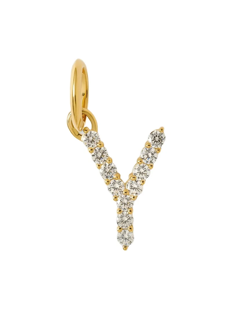 Jennifer Fisher Medium Floating Diamond Minimal Block Letter Y