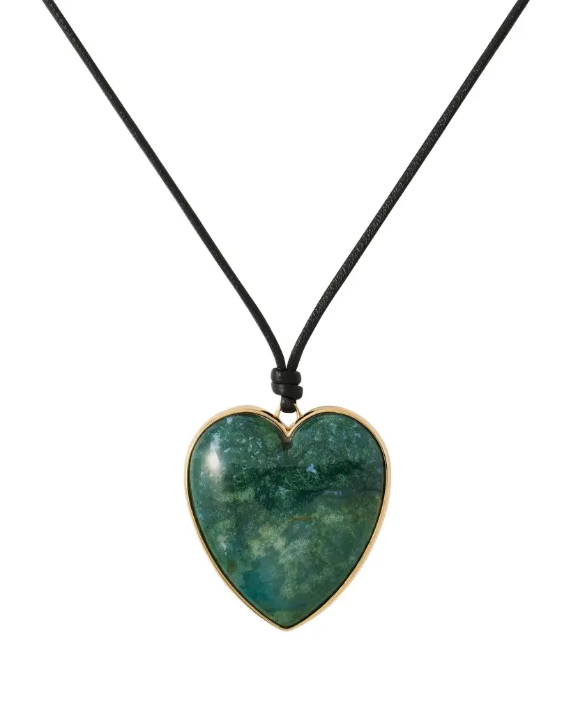 Jennifer Fisher Jennifer Fisher Semi-Precious Heart Leather Cord Necklace