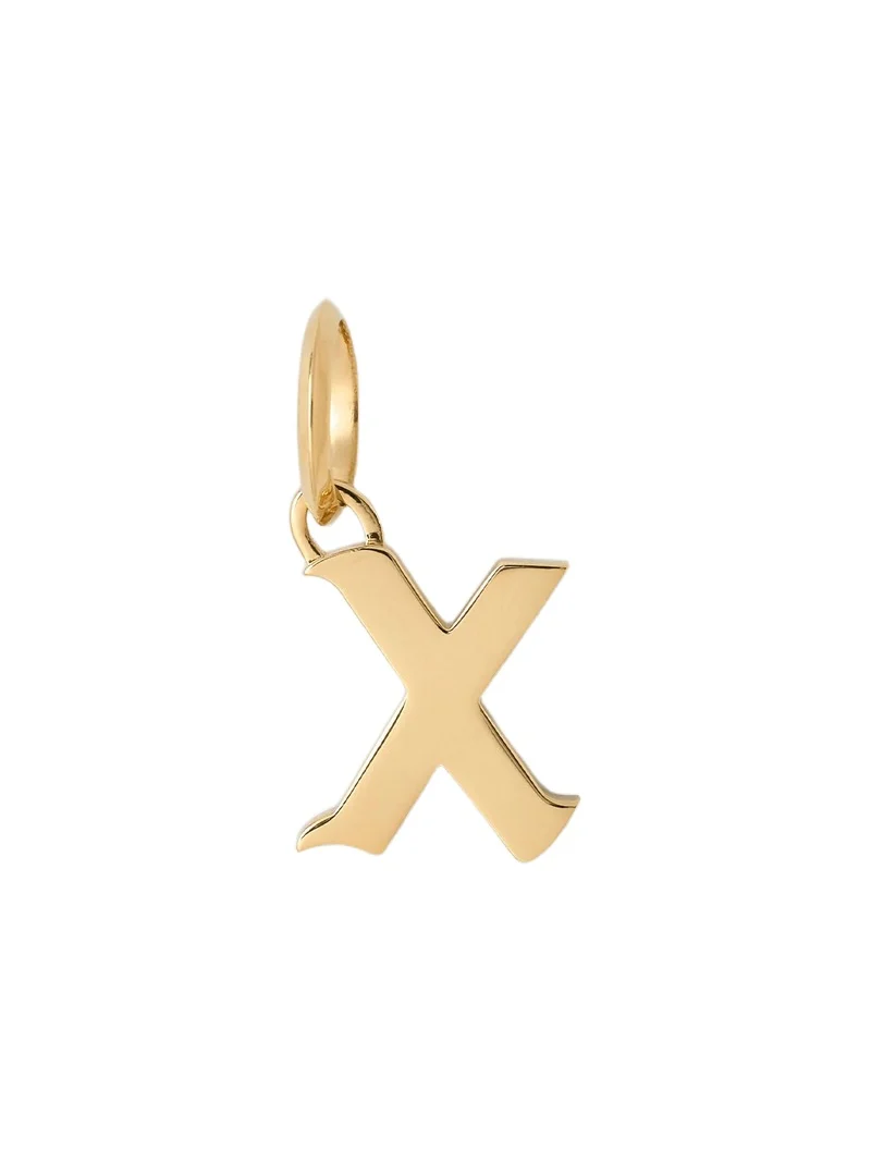 Jennifer Fisher Jennifer Fisher Lower Case Gothic Letter Charm in 14K Yellow Gold X