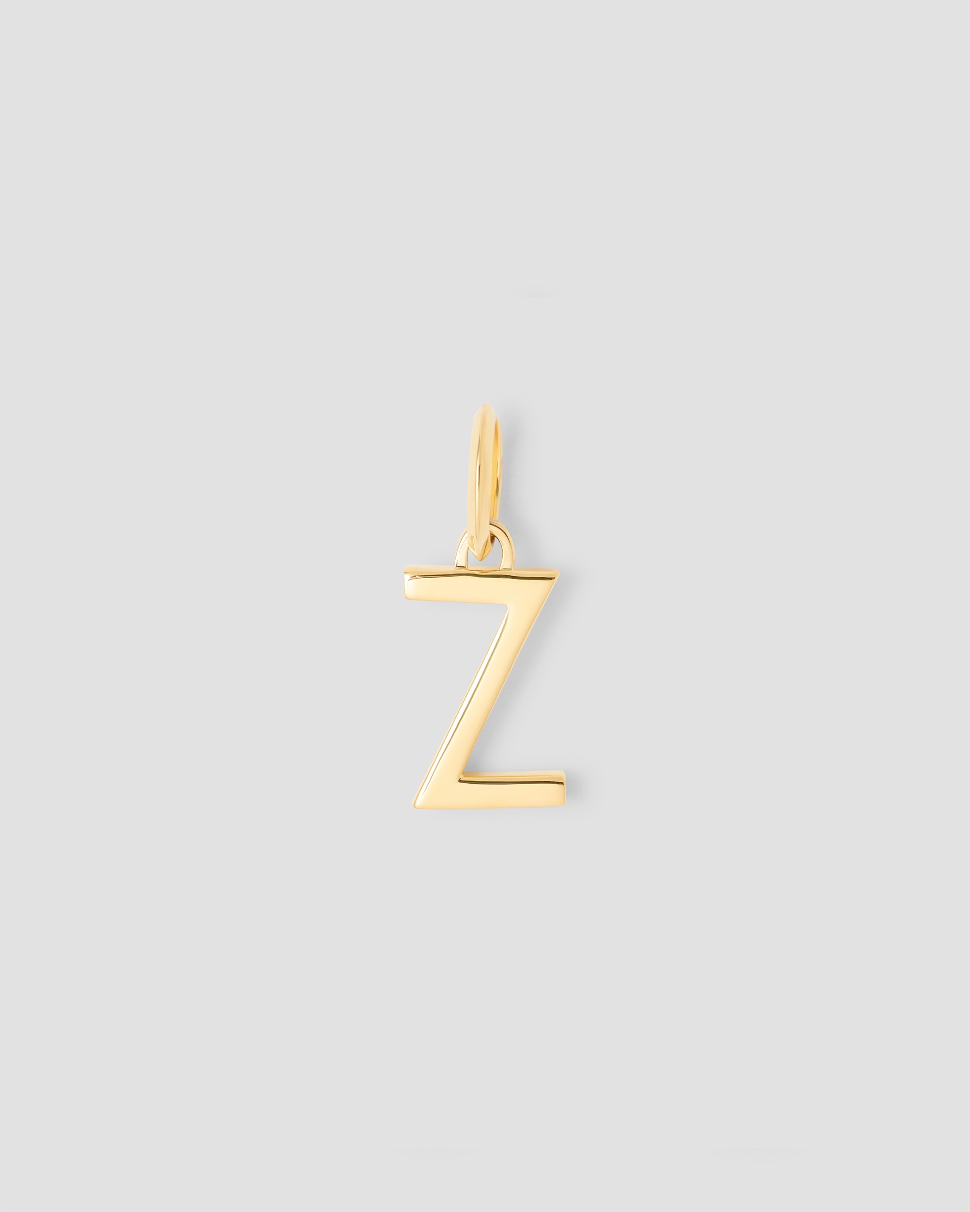 Jennifer Fisher Jennifer Fisher Minimal Block Letter Charm in 14K Yellow Gold Z