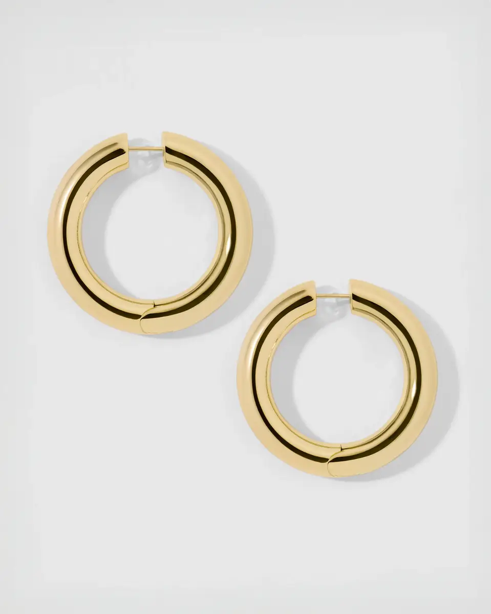 Jennifer Fisher Jennifer Fisher 1 Samira Hinged Mini Hoops | Thumbnail 2 Jennifer Fisher Jennifer Fisher 1 Samira Hinged Mini Hoops | Thumbnail 2
