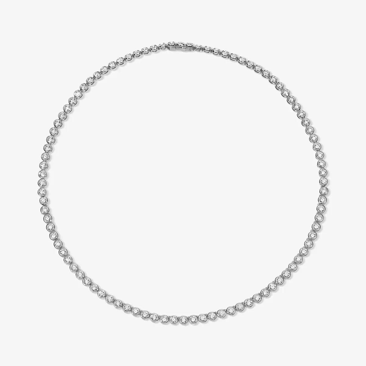 Stephanie Gottlieb Lab Grown Diamond Round Bezel Tennis Necklace | Thumbnail 2 Stephanie Gottlieb Lab Grown Diamond Round Bezel Tennis Necklace | Thumbnail 2