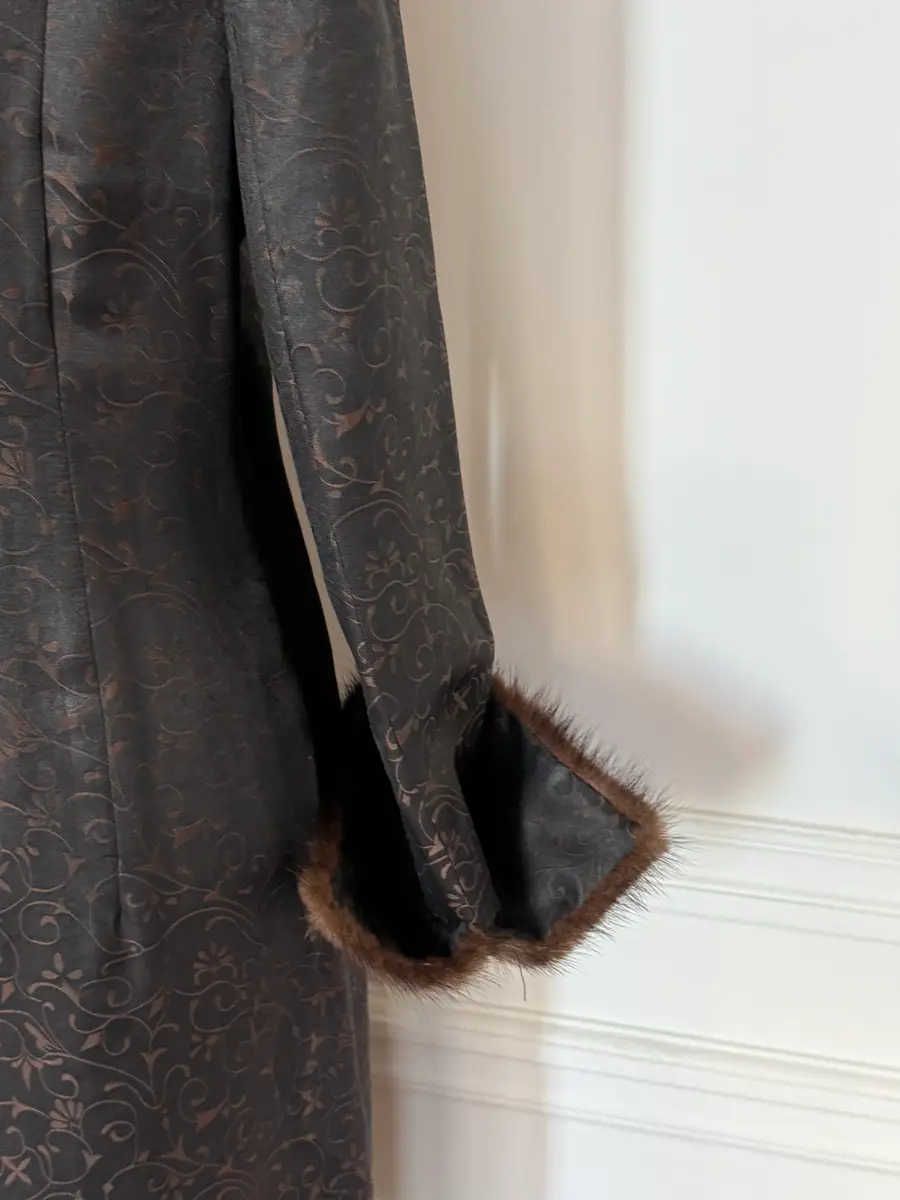 Jen Wonders Studio Brown Mandarin Coat | Thumbnail 8 Jen Wonders Studio Brown Mandarin Coat | Thumbnail 8