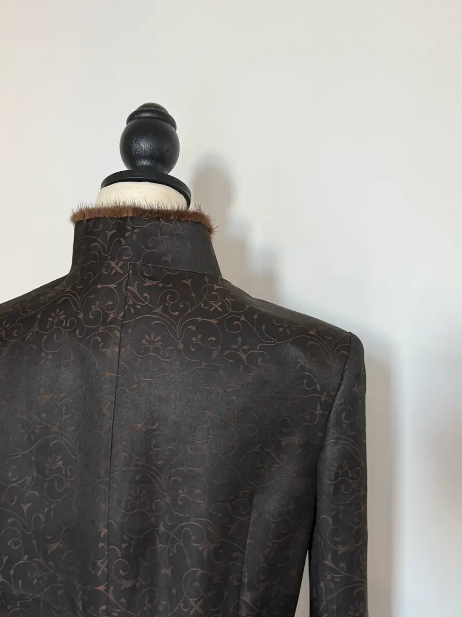 Jen Wonders Studio Brown Mandarin Coat | Thumbnail 10 Jen Wonders Studio Brown Mandarin Coat | Thumbnail 10