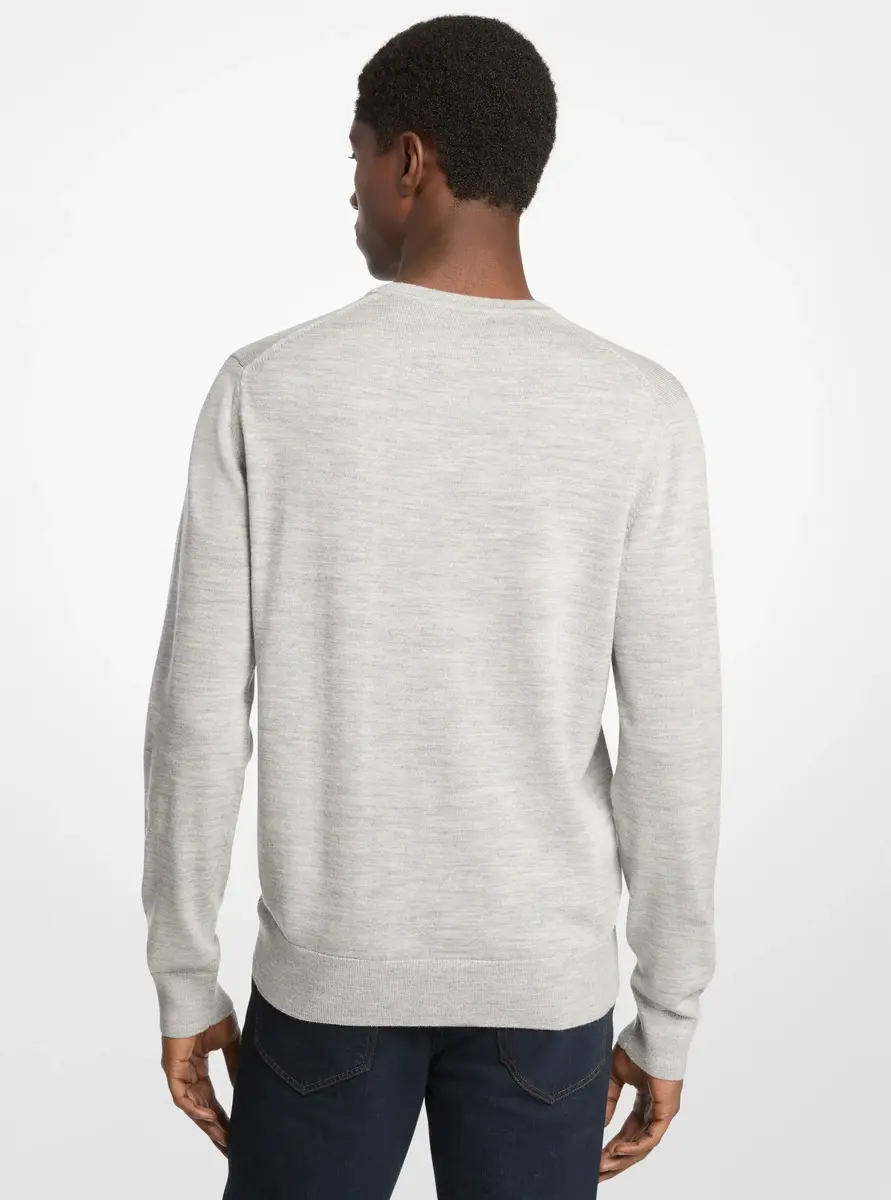 Michael Kors Collection Wool Sweater in Blue | Thumbnail 2