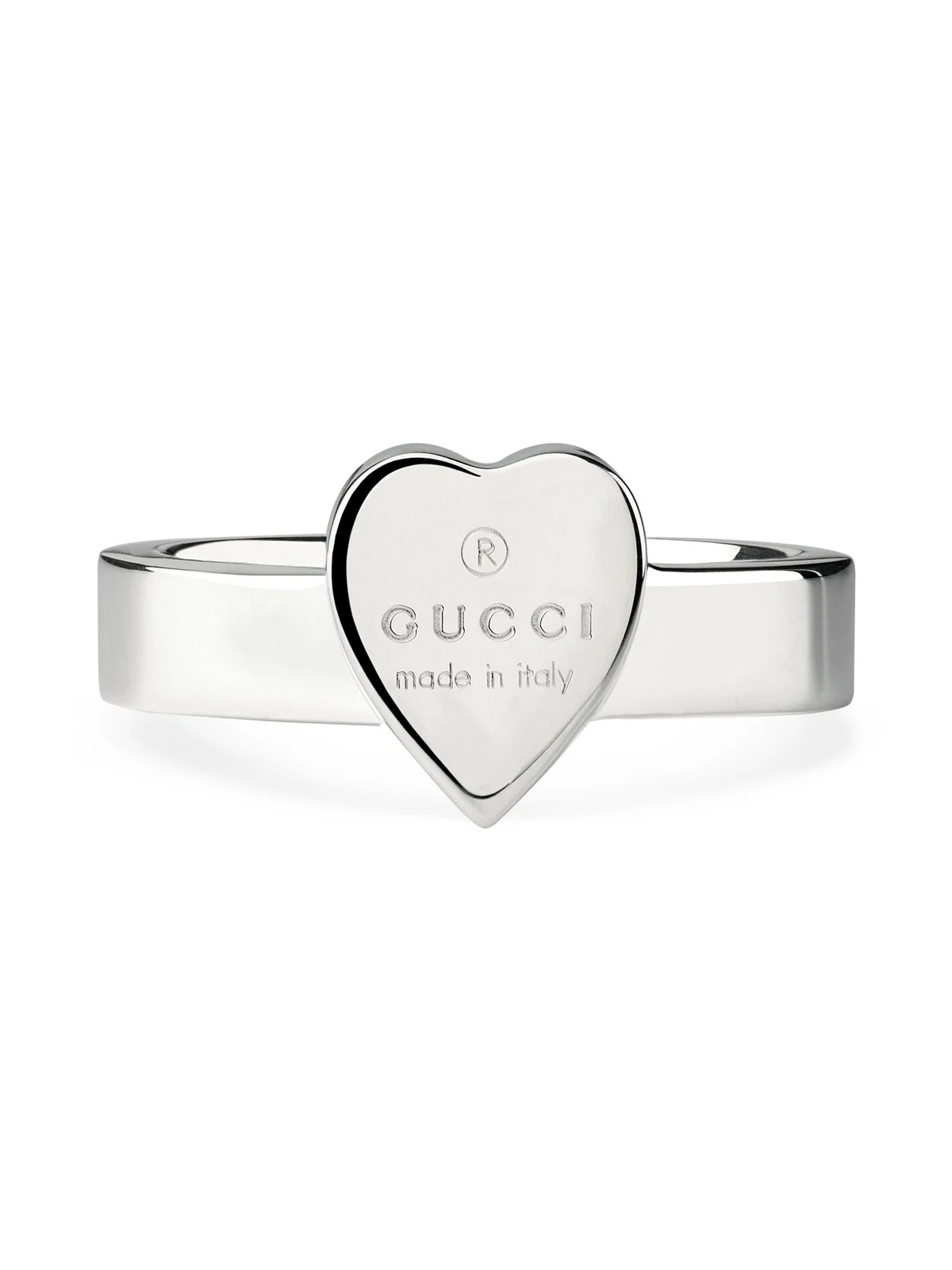 Gucci Trademark Ring With Heart Pendant