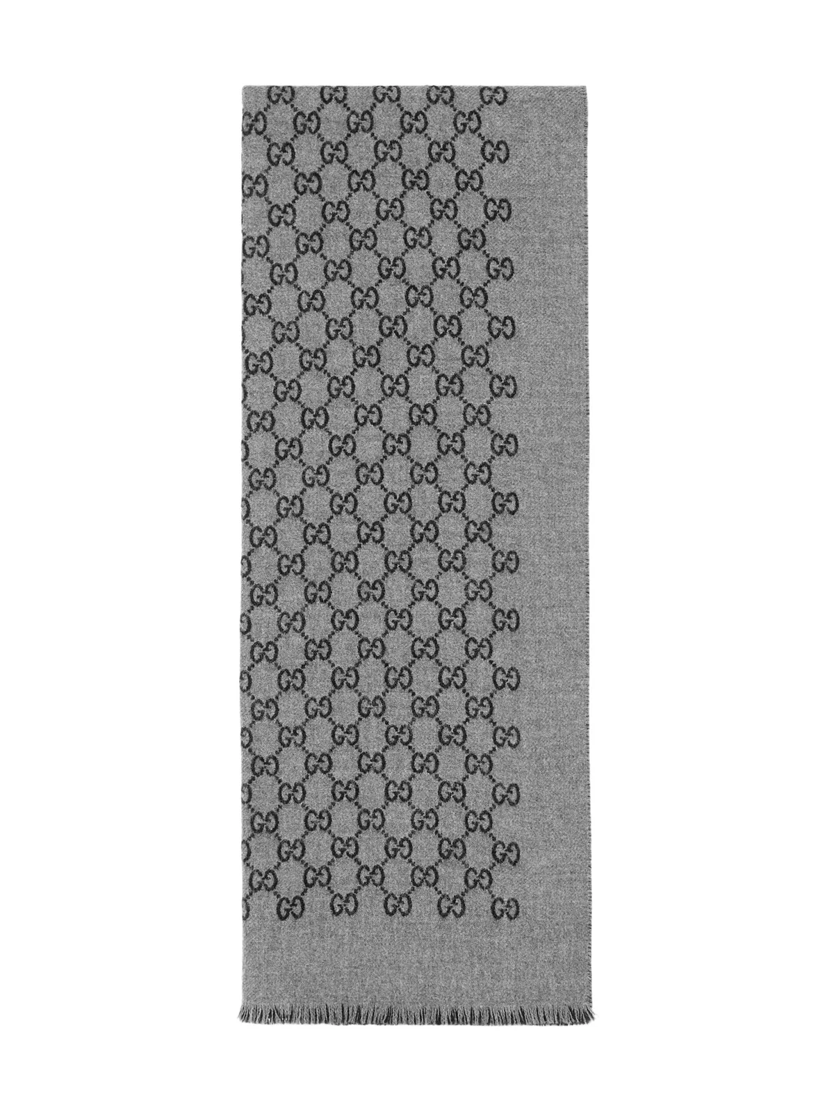 Gucci Double Jacquard GG Wool Scarf