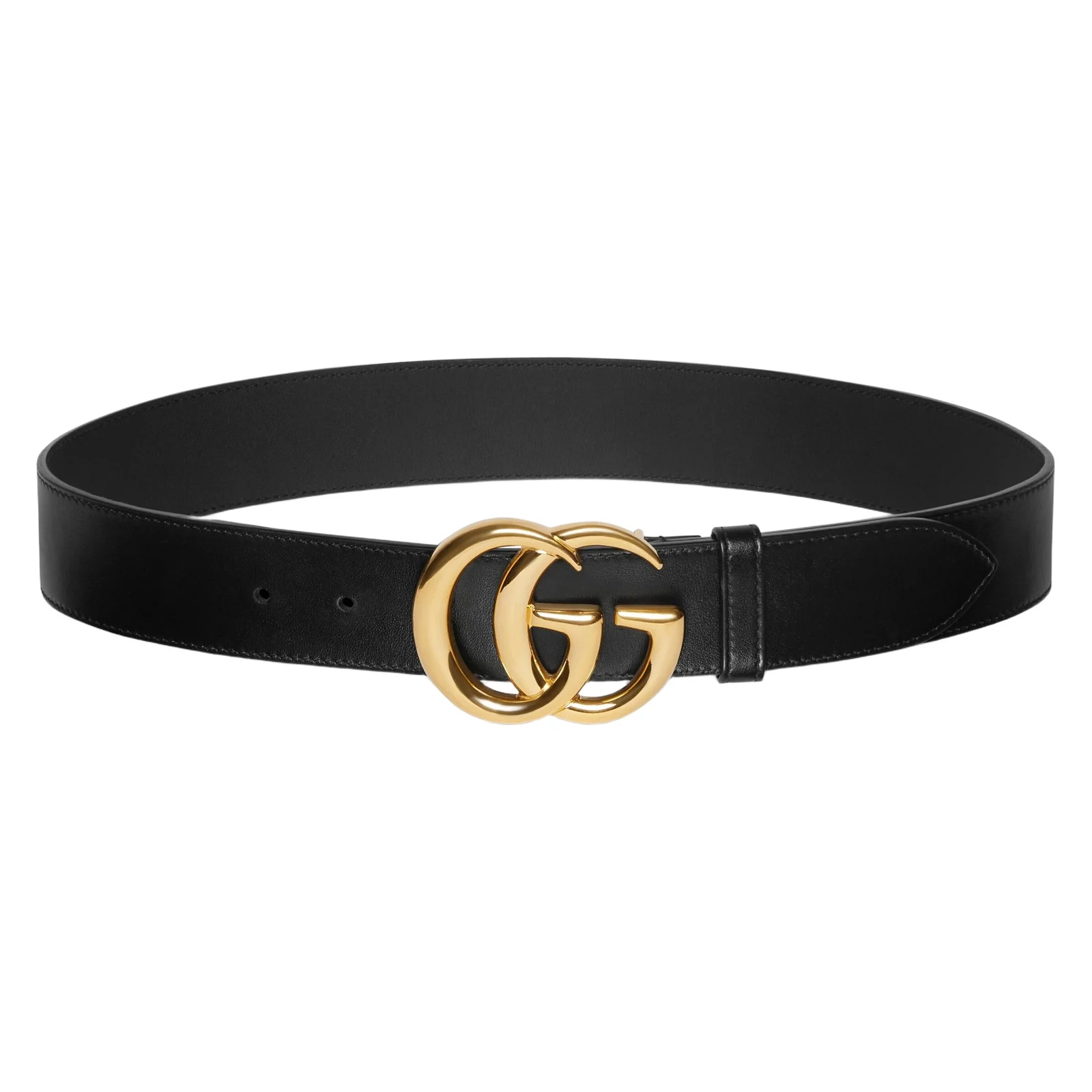 GG Marmont Wide Belt With Shiny Buckle