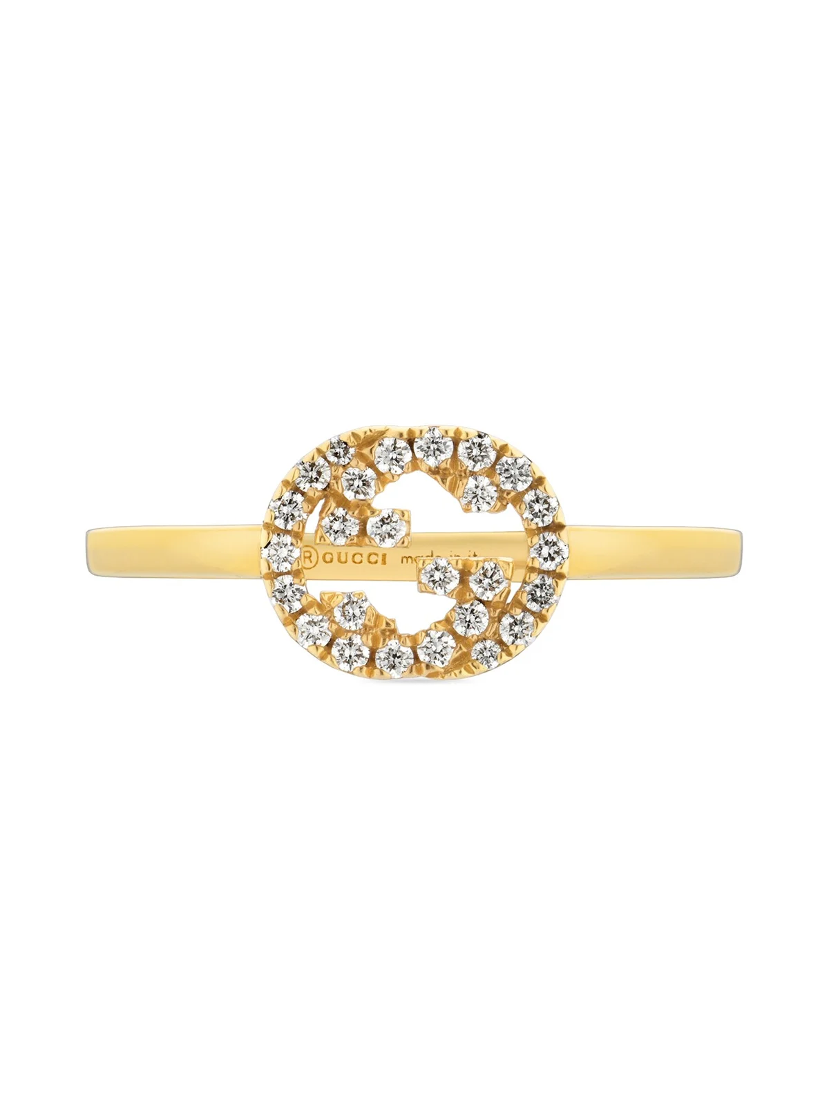 Interlocking Diamond 18k Ring