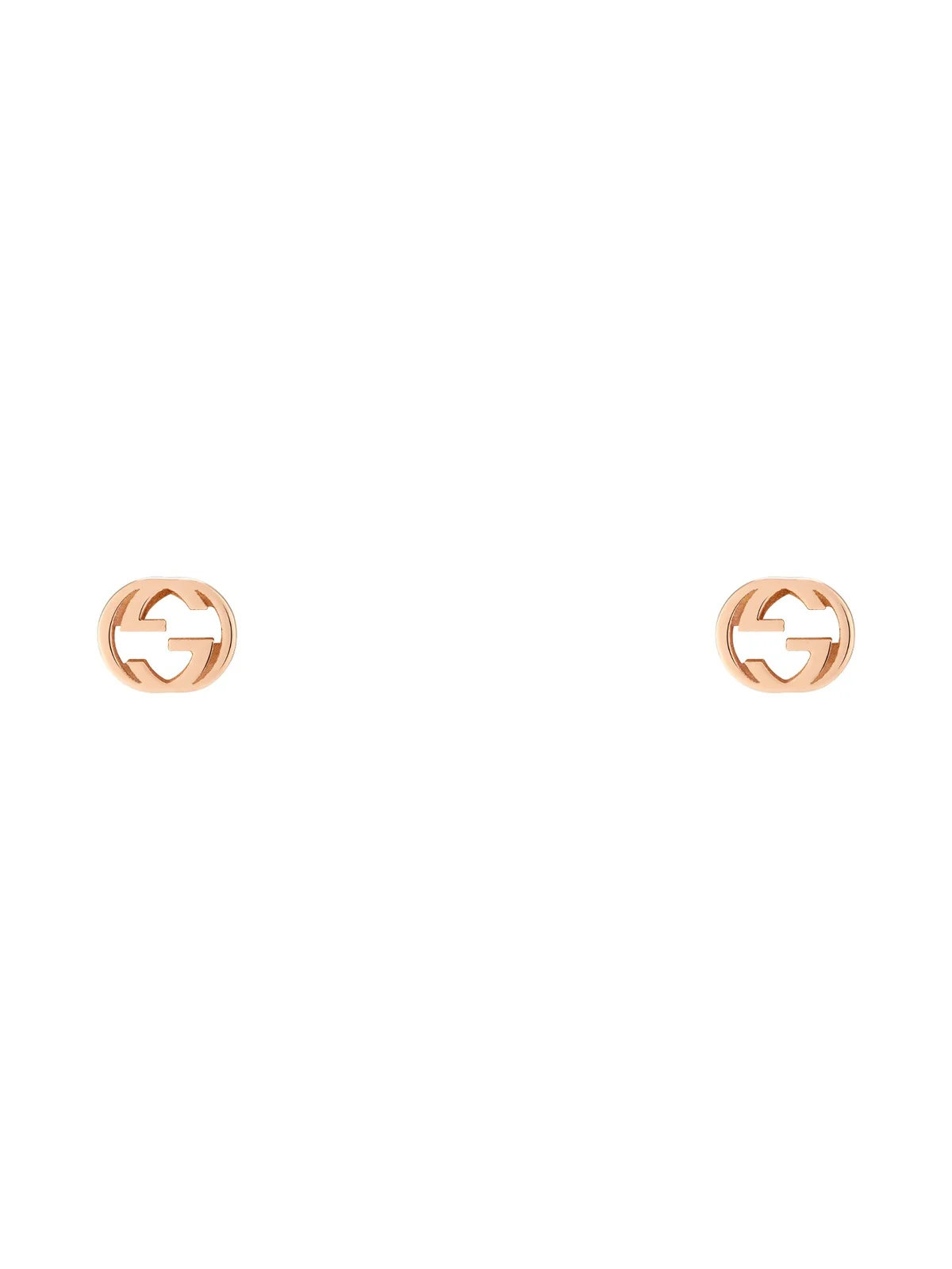 Gucci Interlocking 18k Stud Earrings