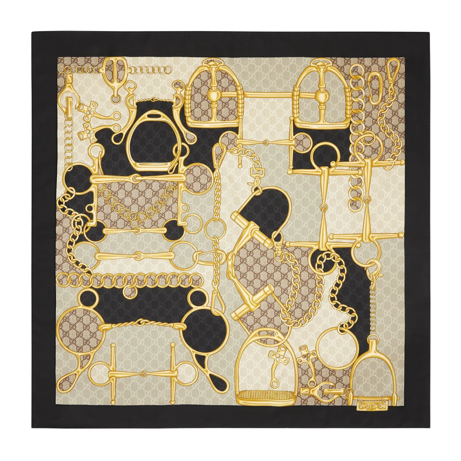 Printed Silk Twill Carré