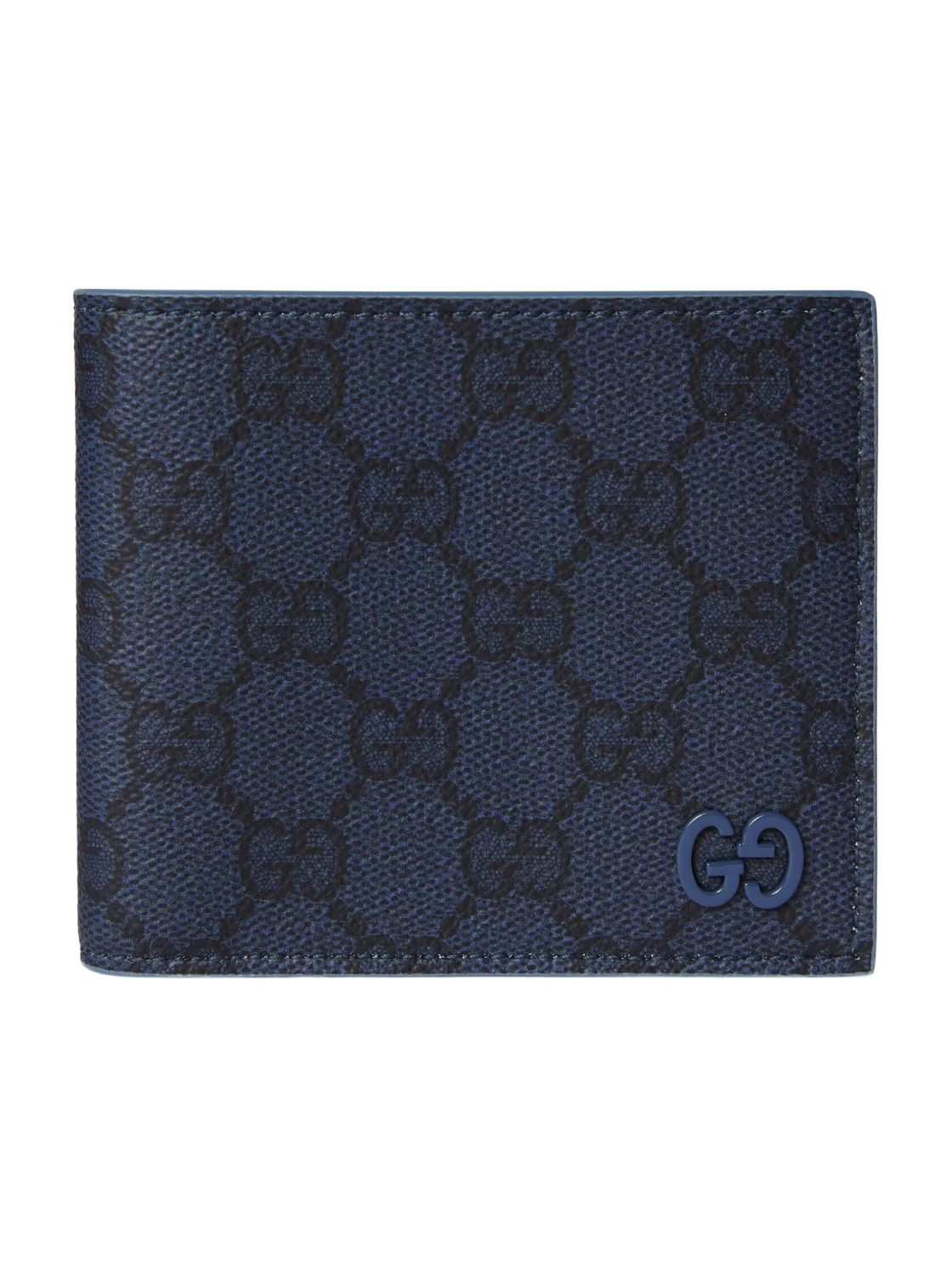 Gucci Dusty Blue Interior GG Bi-fold Wallet