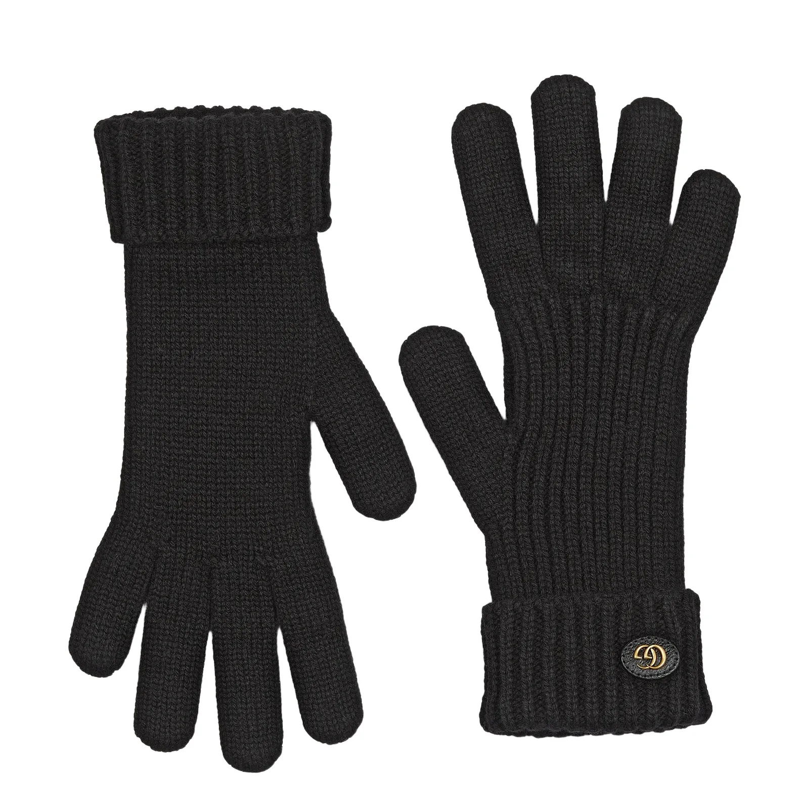 Wool Cashmere Gloves With Double G Wool Cashmere Gloves With Double G
