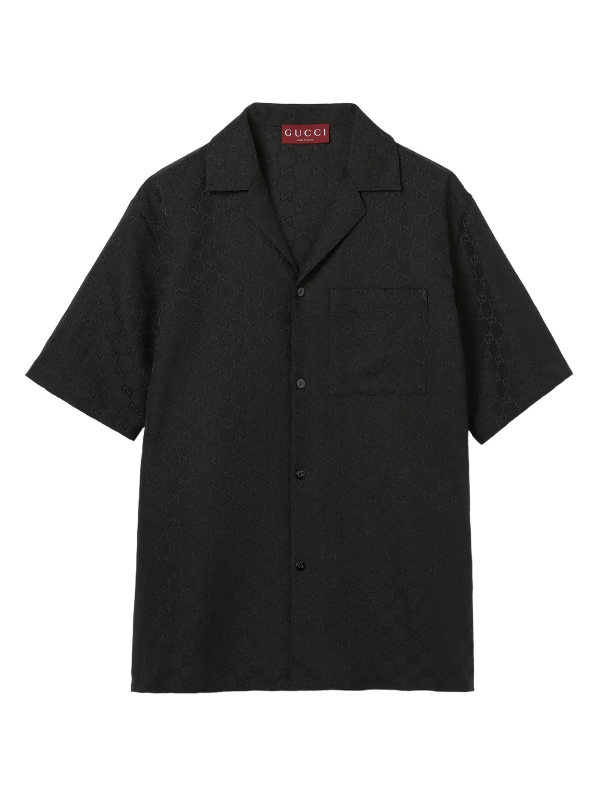 Gucci GG Canvas Linen Blend Bowling Shirt