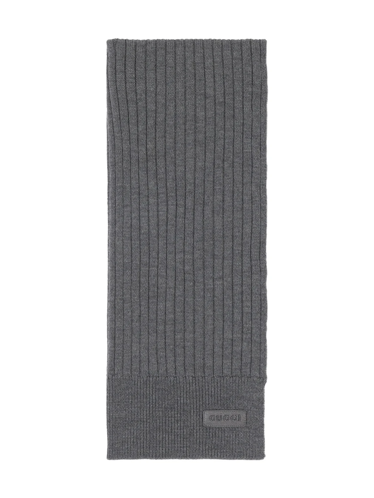 Gucci Knit Wool Scarf With Logo