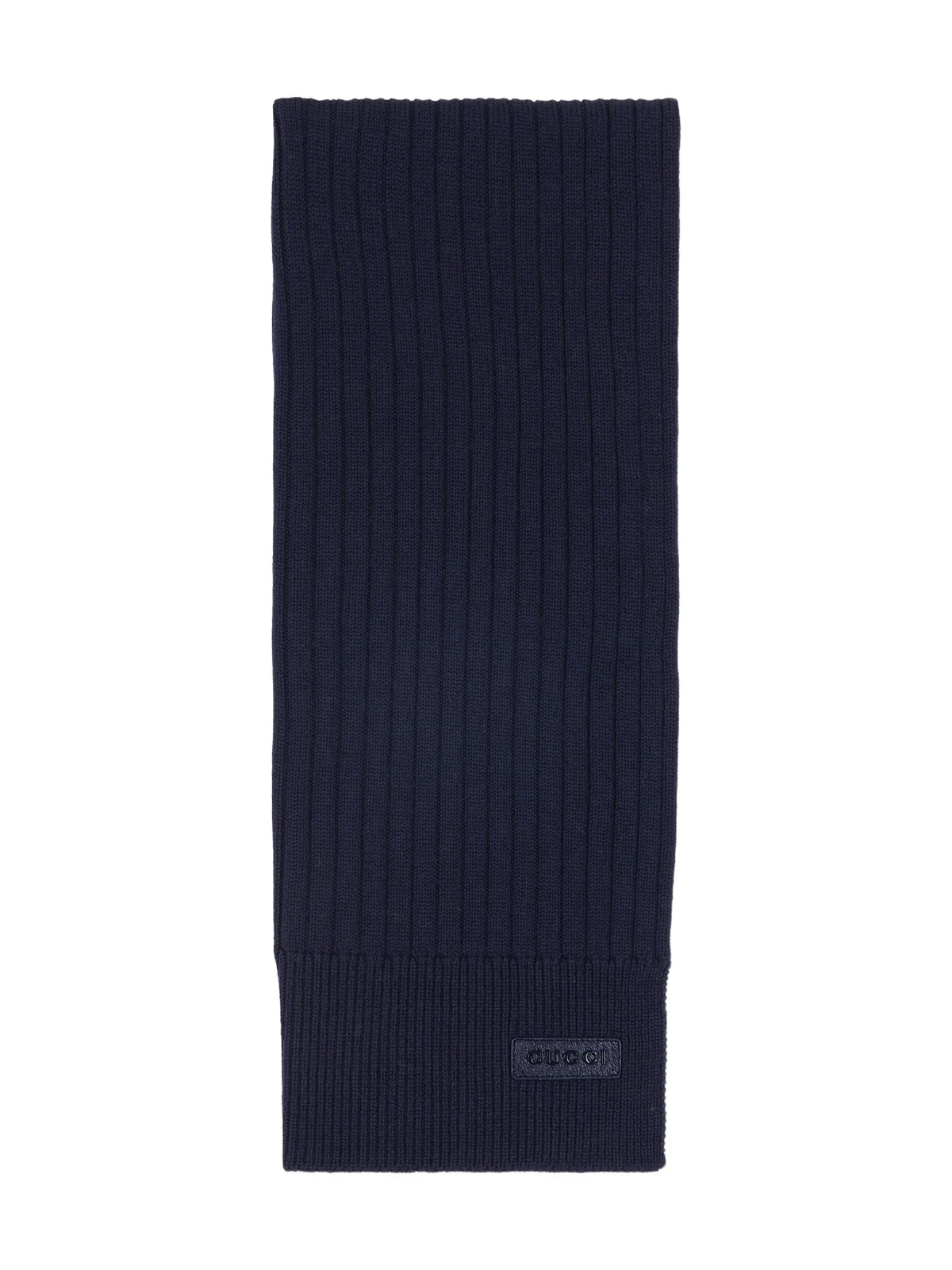 Gucci Knit Wool Scarf With Logo