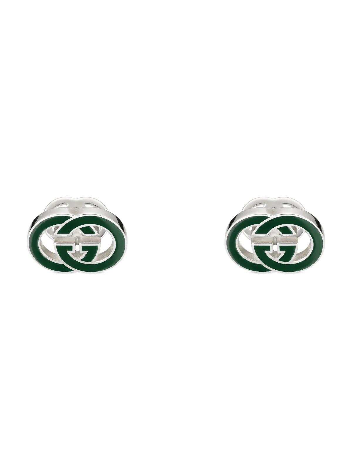 Gucci Interlocking Enamel Cufflinks