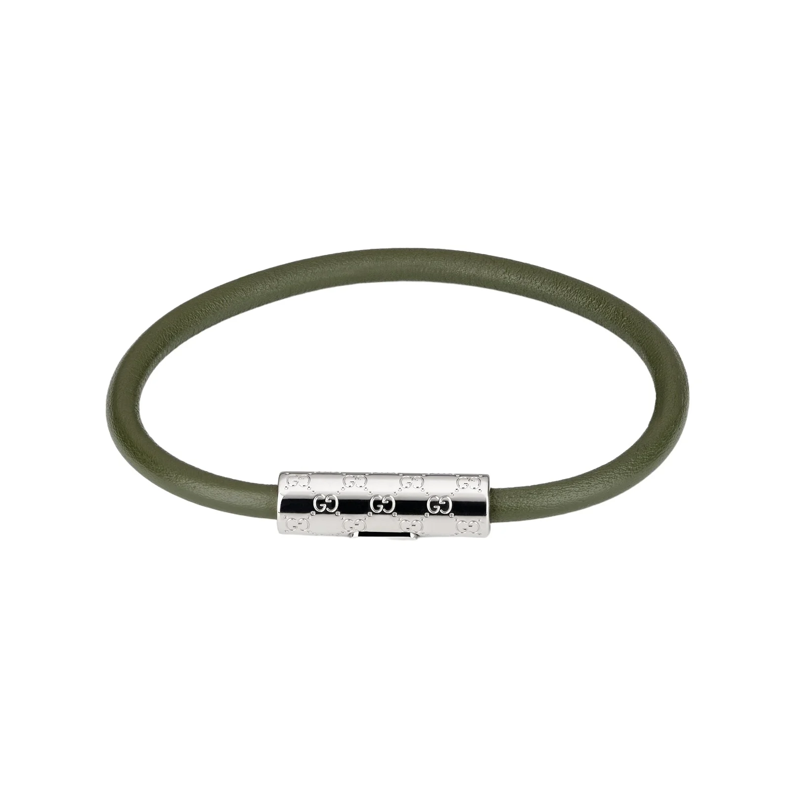 Gucci Bracelet With GG Detail Leather