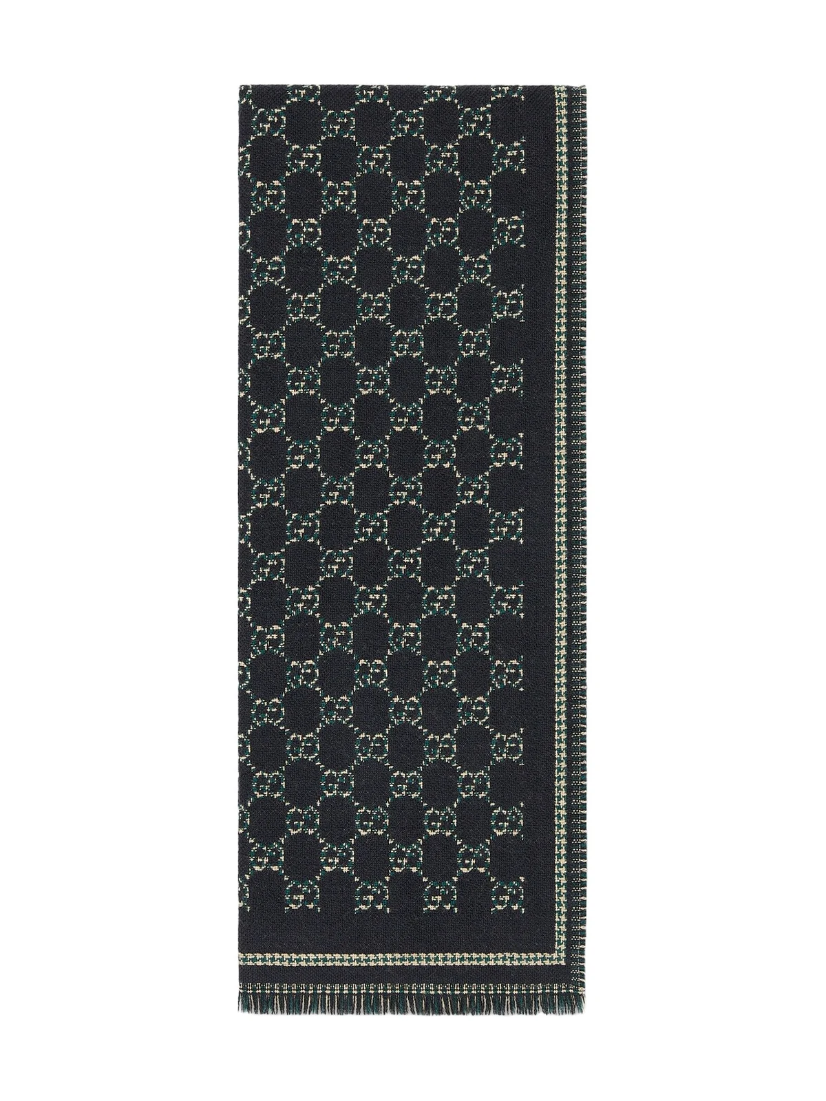 Gucci GG Wool Jacquard Scarf