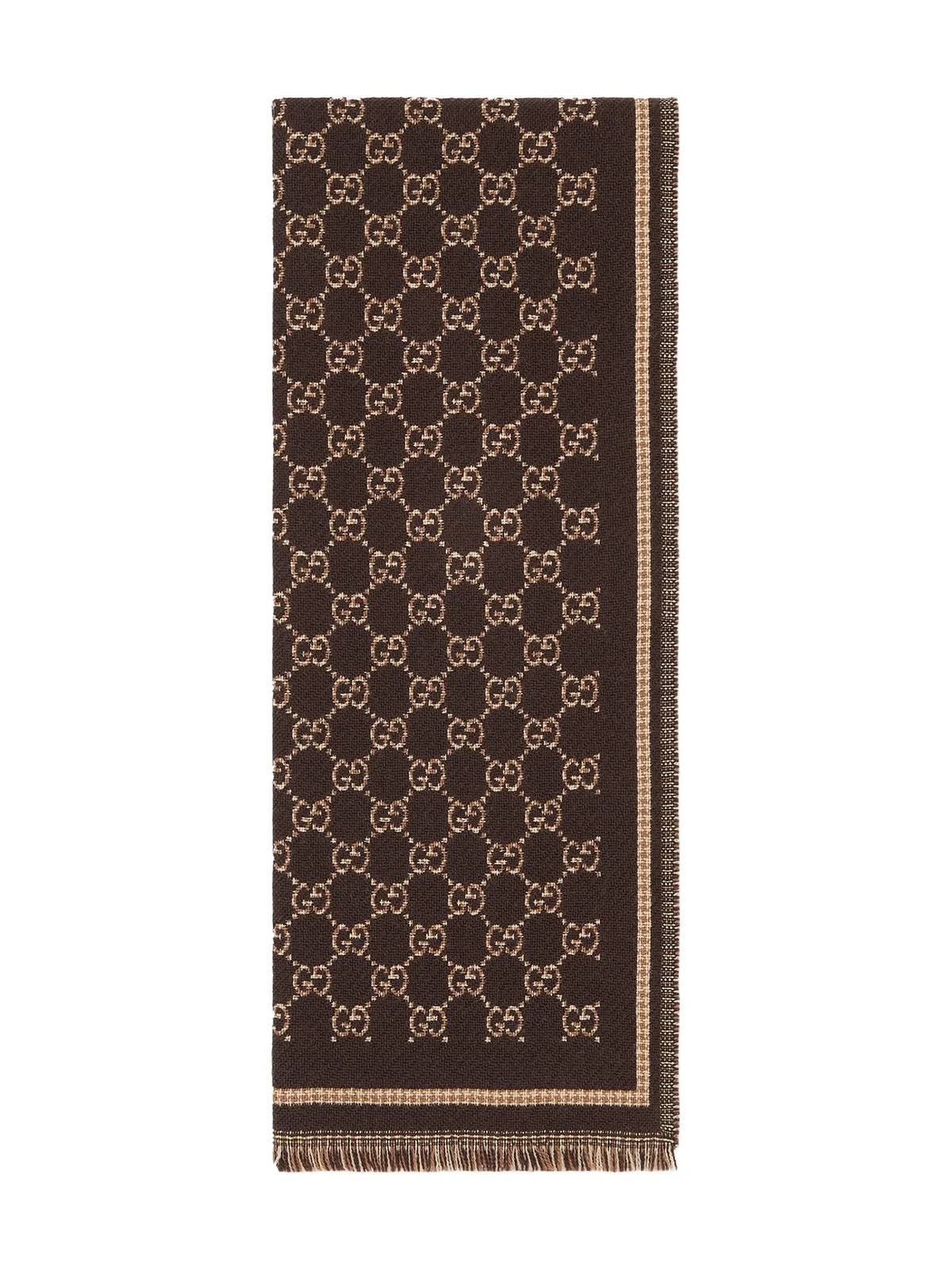 Gucci GG Wool Jacquard Scarf