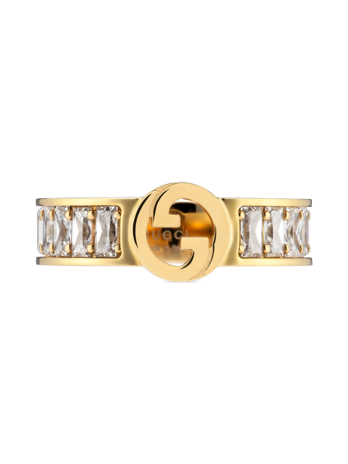 Gucci Blondie Wide Crystal Ring