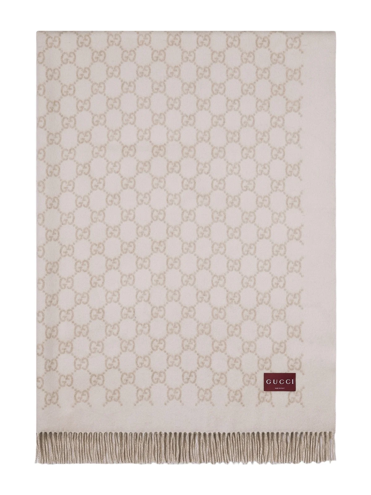 Gucci Reversible GG Wool Cashmere Blanket